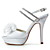 ZADA - Sandali con tacco Matrimonio A spillo alto Satin