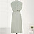 Pleated Chiffon Midi Dress