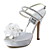  ZADA - Sandali con tacco Matrimonio A spillo alto Satin