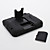  mini haut-parleur et le support pour Nintendo DS et 3ds (noir)