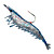  blød agn rejer med krog 60mm 4,5 g silicium Fishing Lure packs (4 stk)