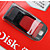  8gb SanDisk Cruzer ® kanten USB-flashdrev (rød)