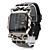  Orologio digitale al quarzo, da uomo, cinturino in gomma - Nero