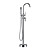  Floor Standing Tub Faucet with Hand Shower - Chrome Finish