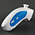  Nunchuk wireless ricaricabile per wii (bianco)