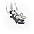  roestvrij staal "liefde" design koppels 'ketting set van 2 (meer kleuren)