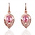  Moda 18k strass liga corte brincos redondos