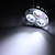  MR16 3 * 2W 6000k 450lm bombilla de color blanco natural, punto de luz (12-18V, 6W)