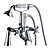  Contemporary Inspired Tub Faucet with Hand Shower (Chrome Finish)