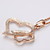  18K Gorgeous Fashion Rhinestone Alloy Kiss Heart Necklace (More Colors)