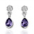 18K Fashion Crystal Alloy Heart Cut Earrings (More Colors)