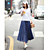  grandes de la moda falda swing largo