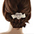  Gorgeous Rhinestone With Imitation Pearls Heart Wedding Ponytail Holders