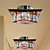  Modern Crystal Wall Light with 1 Light in Cubic Design