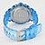  los hombres de múltiples funciones de caucho analógico digital multi-movimiento de reloj de pulsera con la banda transparente (colores surtidos)