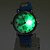  Children’s Flower Style Silicone Analog Quartz Wrist Watch with Flashing LED Light (Blue)