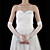  Satin / Tulle Elbow Length Fingerless Bridal Gloves With Pearls
