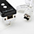  dual-color motionplus remoto y el Nunchuk de Wii / Wii U (blanco y negro)