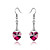  Mind Is Willing Austrian Crystal In Real Platinum Plated Ladies' Earrings (More Colors)