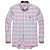  Contrast Color Check Oxford Fabric Mens' Long Sleeve Shirt