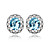  Moon Austrian Crystal In Real Platinum Plated Ladies' Earrings (More Colors)