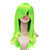  Capless High Quality Synthetic Fashion Green Long Straight Party Wig