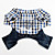  Plaid Dog Shirt with Denim Style Jeans (XS-XL)