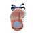  similpelle tacco piatto sandali / infradito scarpe luna di miele con bowknot (più colori)