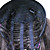  Hight Quality Synthetic Brown 3/4 Cap Curly Hair Wigs