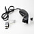  tofarget MotionPlus Remote og Nunchuk-kontrolleren til Wii / Wii u (sort og hvit)