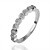  Gorgeous Rhinestone 18K Gold Half Circumference Fashion Ring