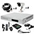  Anko - 8ch h. 264 cctv dvr kit (500g hard disk + 8 telecamere da esterno a colori impermeabili)
