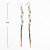  Wave Pattern Crystal Pendant Earrings (Assorted Colors)