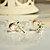  Heart Pattern Rhinestone Earrings