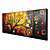  Hand-painted Abstract Oil Painting  with Stretched Frame - Set of 5
