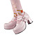  PU-Leder 7,5 cm hohen Absatz klassische Lolita Schuhe