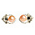  Heart Pattern Rhinestone Earrings