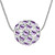  Colorful Alloy With Round Shape Crystal Pendant Ladies' Necklace