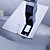  sola manija cromada cascada llevado grifo del fregadero cuarto de baño 0812-ls01b