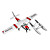  e-domodel mini-cessna182 2.4g 6ch rc avião (rtf)