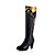  Leatherette Chunky Heel Knee High Boots Party/ EveningShoes