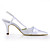  Satin Stiletto Heel Pointy Toe Slingbacks With Ruffles / Rhinestone Wedding Shoes (More Colors)