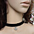  Black Velvet and Silver Crown Punk Lolita Necklace