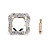  Gorgeous Alloy With Rhinestones Square Brooch