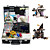 2 Tattoo Gun Kit for Lining and Shading (1 Damascus Steel Tattoo Machine and 1 Alloy Tattoo Machine)