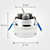  3W 110LM RGB Light Cylinder Crystal Ceiling Lamp LED Bulb (AC 85-265V)