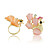  Elegant Alloy pauw Shape Crystal Fashion Ring (meer kleuren)