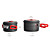  3-4 People 7-Piece Camping Cookset 2.2L Pot,1.2L Pot,7.5In Pan,2pc Pot Cover