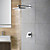  Chrome Wall Mount Rain Single Handle Shower Faucet(0758-HM-6109)