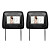  7 tommer LCD skærm Nakkestøtte DVD afspiller med indbygget højttaler, CD, DVD, Game (1 Pair)